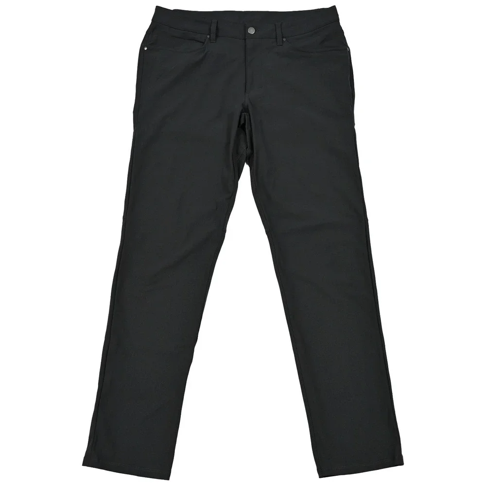 Lululemon Mens 33 (34x33) Gray Chino ABC Chino Pant Warpstreme Athleisure M5ADFS